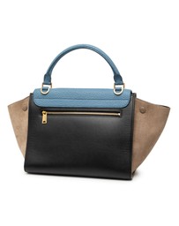 Pre-Loved by Azura Reborn - Pre-Loved Small Tricolor Leather Trapeze Satchel