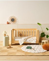Linen House Kids - Cat Nap 2-Piece Cot Fitted Sheet Set