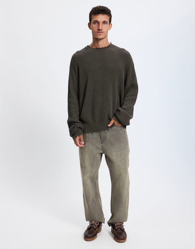Thrills - Rose Brigade Box Fit Crew Cropped Knit