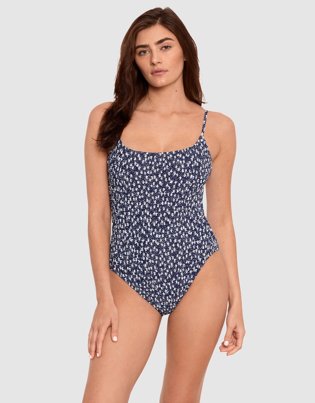 Polo Ralph Lauren - Le Petit Fleur Smocked Kennedy Low Back Swimsuit