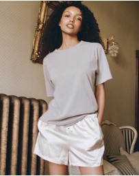 CAMIXA - Teesha Oversized Distressed Cotton T-Shirt