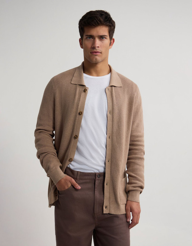 Oxford - Ford Rib Cotton Cardigan