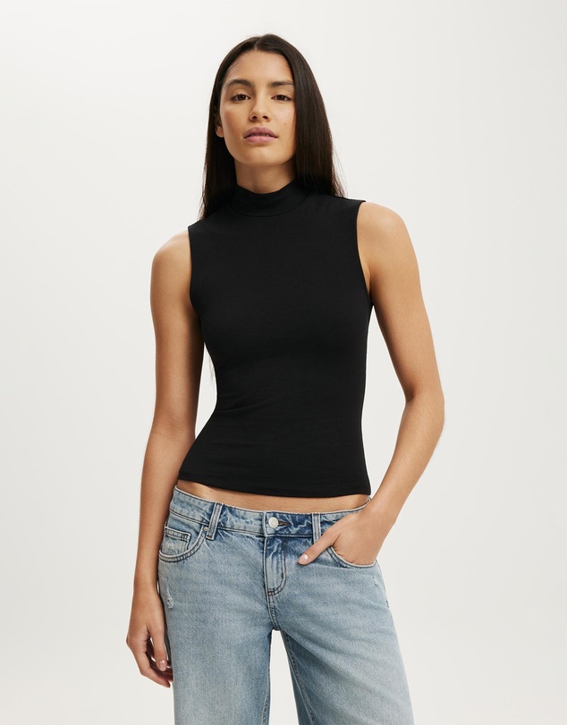 Cotton On - Mock Neck Tank