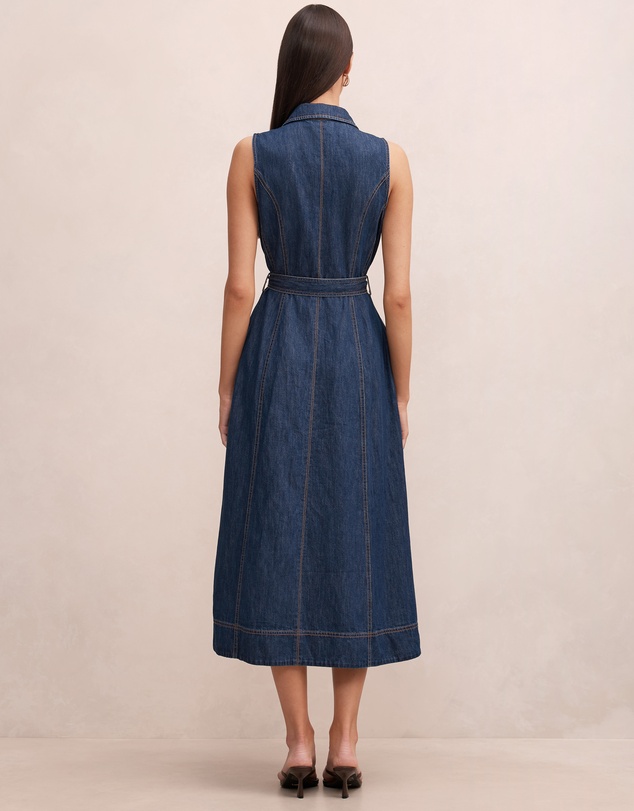 Forever New - Hailey Halter Neck Denim Dress