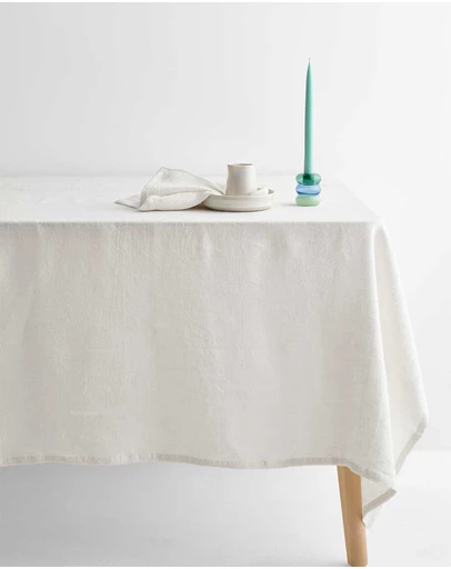 Aura Home - Vintage Pure Linen Tablecloth