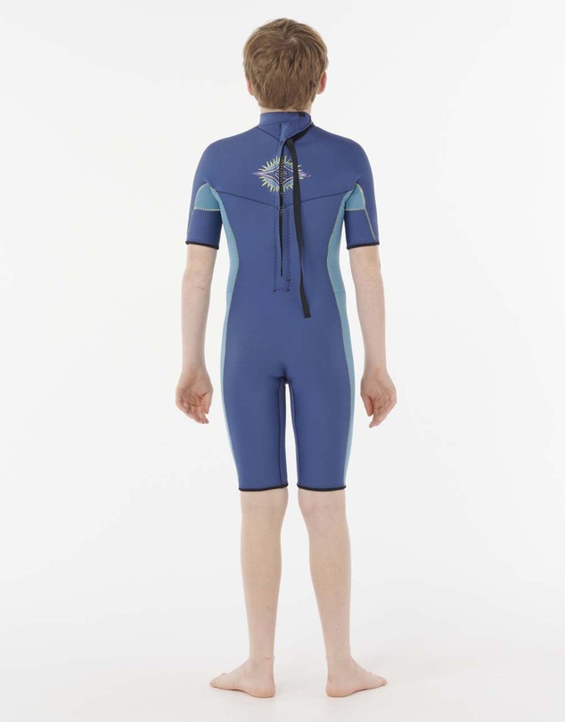 Rip Curl - Boys Dawn Patrol Short Sleeve 2mm Back Zip Spring Suit Wetsuit