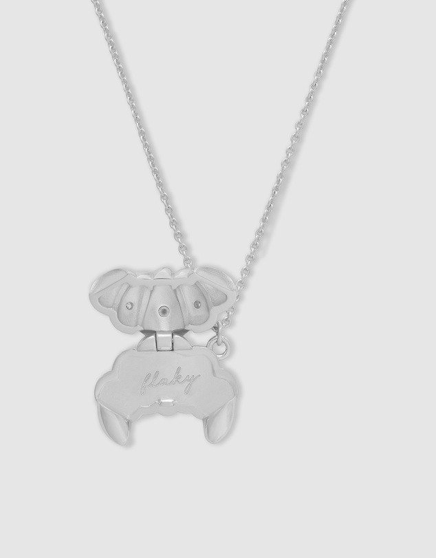 Wanderlust + Co - Croissant Silver Necklace