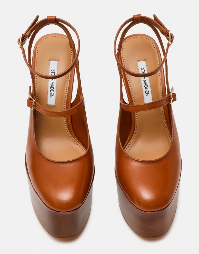 Steve Madden - Scotlyn-Stacked Tan Heels