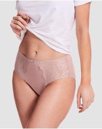 Kayser - 2 Pack Daily Essentials Stretch Lace & Cotton Full Brief (219)