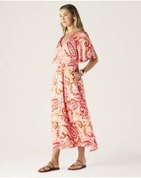 MOS The Label - Serena Print Midi Dress