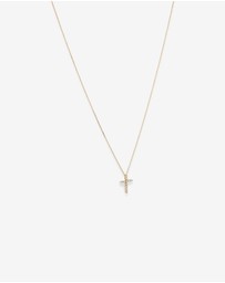 Michael Hill - 0.25 Carat TW Diamond Cross Pendant in 10kt Yellow Gold