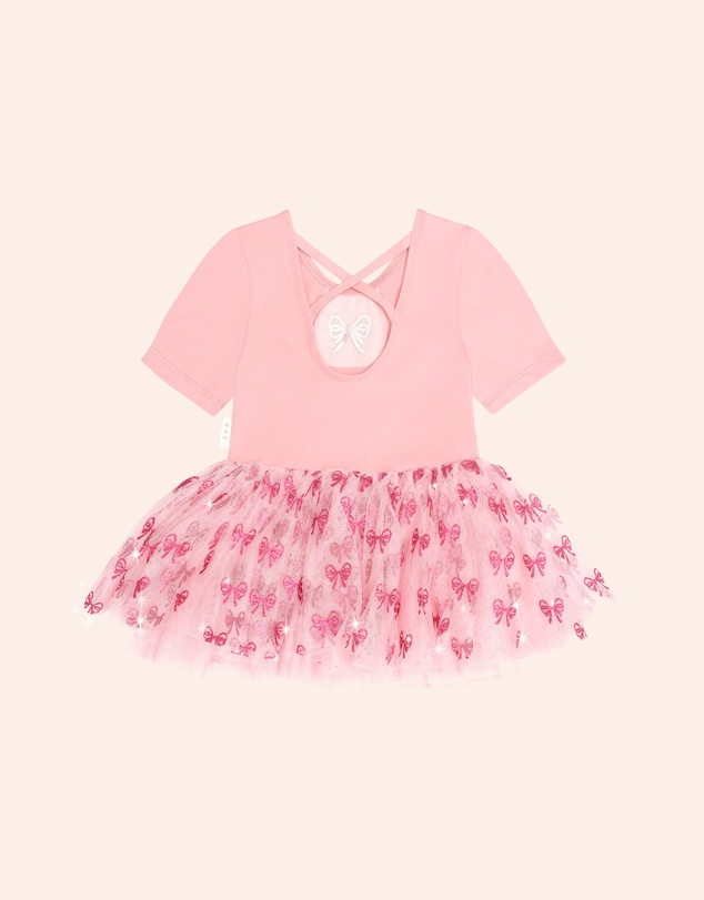 Huxbaby - Glitter Bow Tutu Tulle Dress - Kids