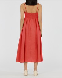 Amelius - Corinna Linen Midi Dress
