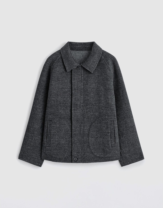 COS - Reversible Checked Herringbone Wool Jacket