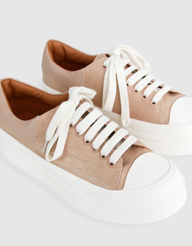 Belle & Bloom - Just A Dream Croc Leather Sneaker