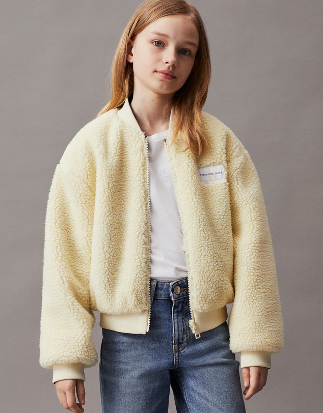 Calvin Klein Jeans - Girls Reversible Teddy Bomber Jacket