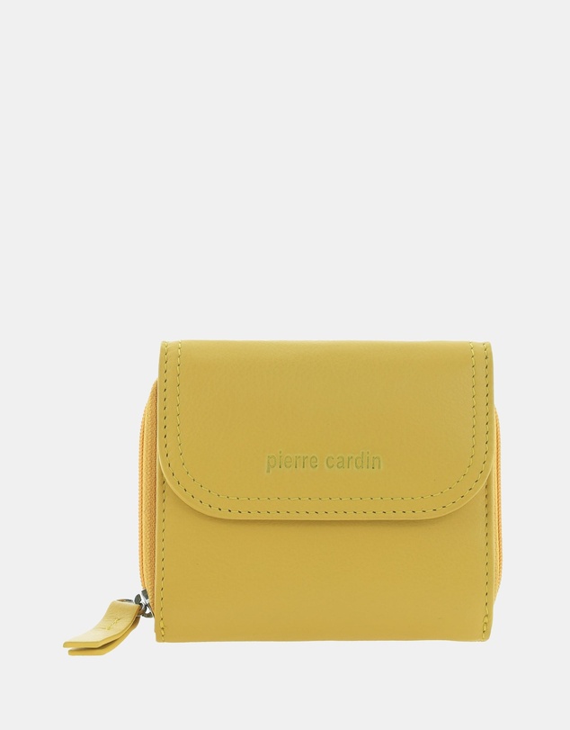 Pierre Cardin - Pierre Cardin Ladies Leather Tri-Fold Tab Wallet