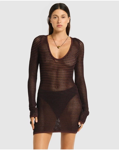 Bond-Eye Swimwear - Rowan Long Sleeve Mini Dress