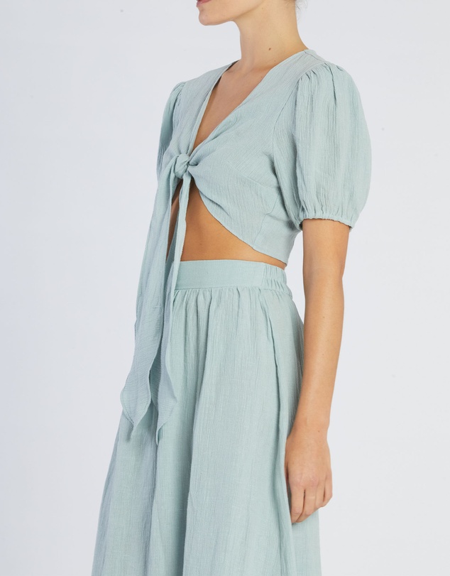 Amelius - Saloma Linen Crop Top
