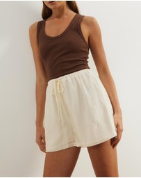 Atmos&Here - Emily Casual Crinkle Shorts