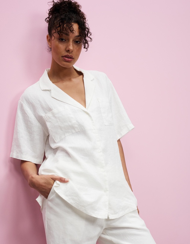 Rynn Linen Resort Shirt by Nude Lucy Online | THE ICONIC | Australia