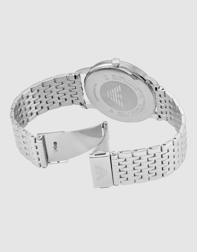 Emporio Armani - Silver Tone Analogue Watch
