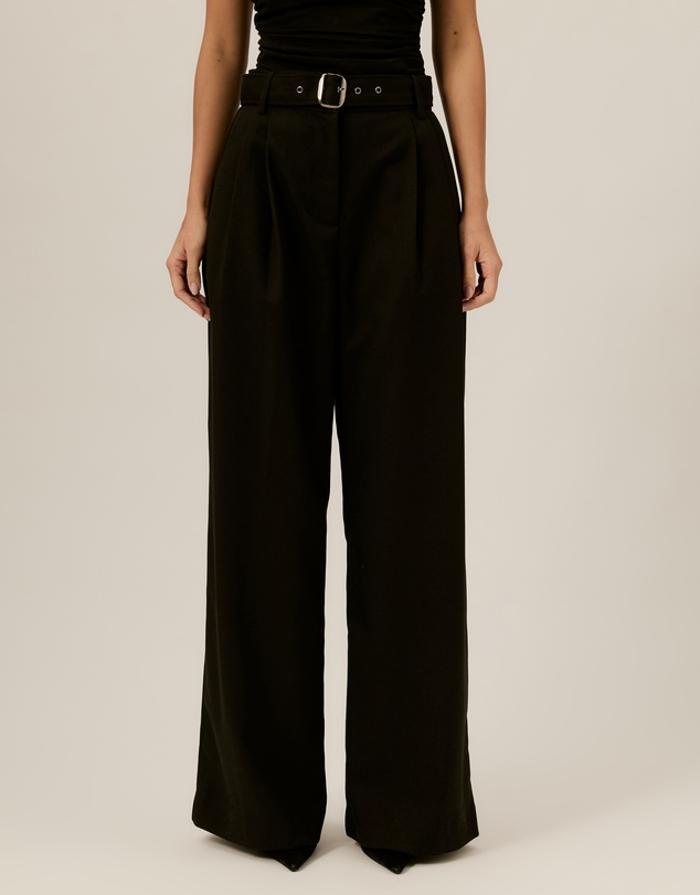 Tussah - Nora Belted Pleated Wide Leg Pants