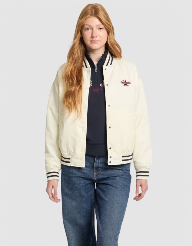 GUESS Jeans - GUESS JEANS Embroidered Varsity Bomber Jacket