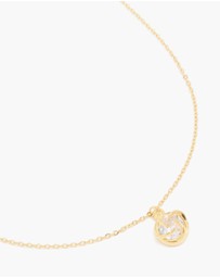 Lovisa - Waterproof Gold Plated Stainless Steel Cubic Zirconia Claw-Set Pendant Necklace