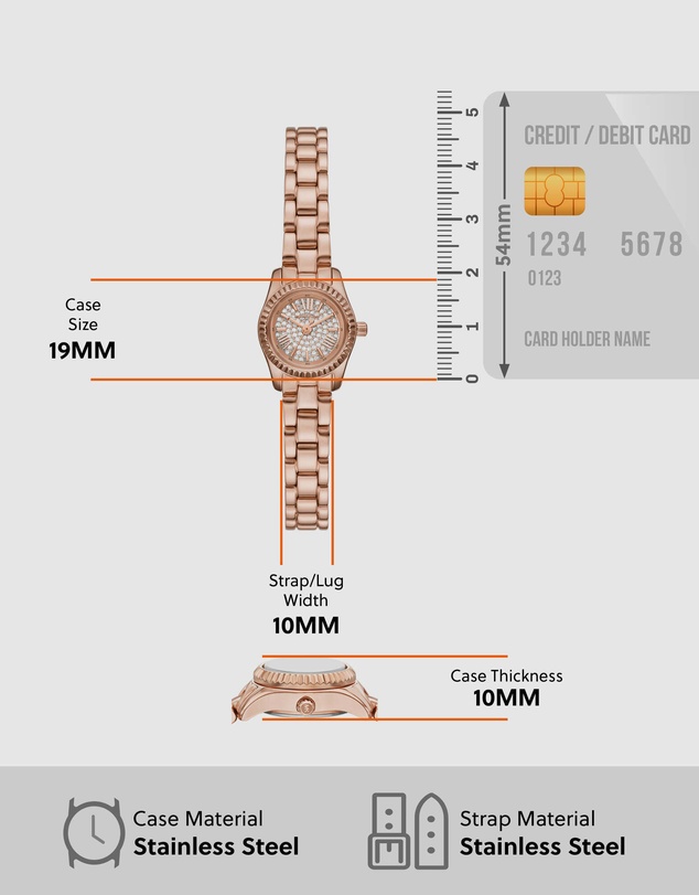 Michael Kors - Lexington Rose Gold Analogue Watch