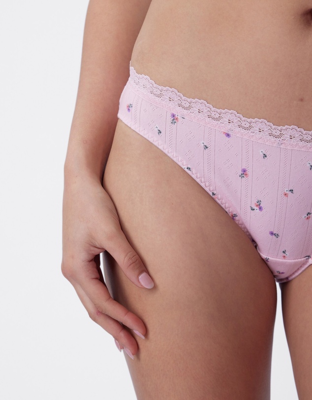 Bras N Things - Alba Brazilian Knicker - Print Ditsy Floral