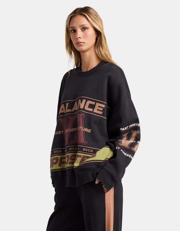 RVCA - Womens Puck It Pover Crew Neck