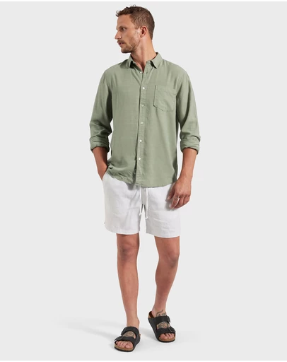 Academy Brand - Stripe Riviera Linen Short
