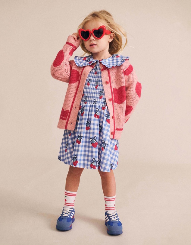 Huxbaby - Heart Tipped Cardigan - Babies-Kids