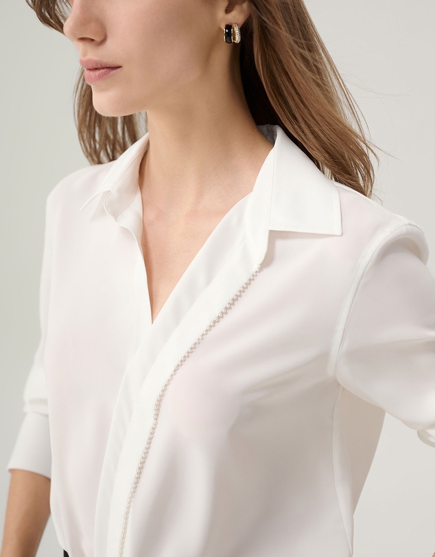 IDA+S - Dahlia Pleated Button Down Blouse