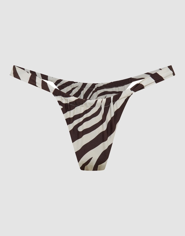 Vacay Swimwear - Rhodes Bottom Zebra Brown