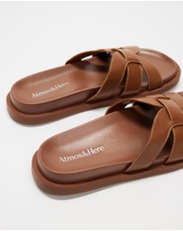 Atmos&Here - Emma Leather Slides