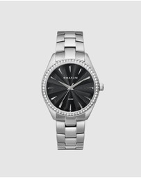 Maxum - Sydney - Black Dial & Silver Tone Case & Bracelet