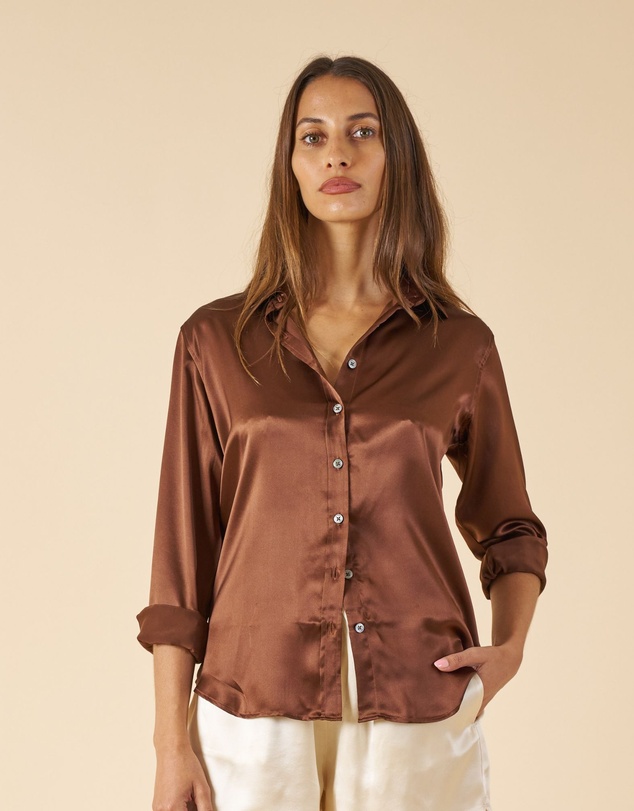 CAMIXA - Satin Silk Shirt