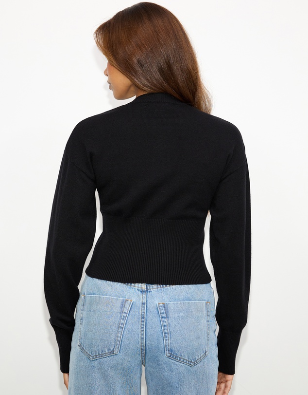 Dazie - Mira Cinched Waist Button Up Cardigan