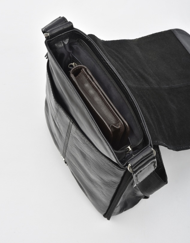 Cobb & Co - Notting Jr. Leather RFID Expandable Satchel