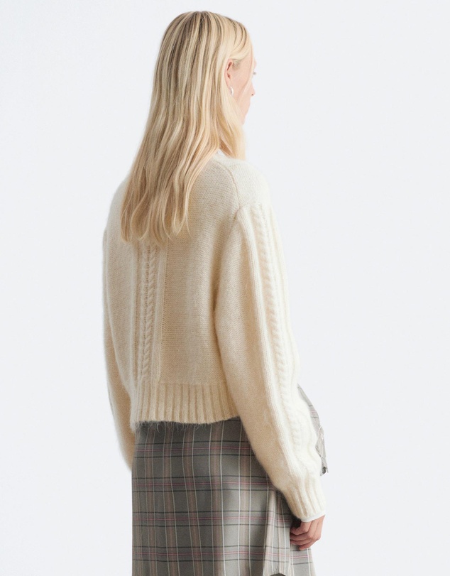 & Other Stories - Cropped Cable-Knit Jumper