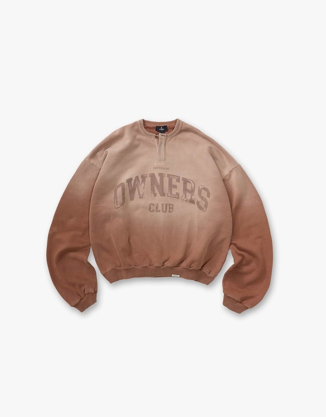 Represent - Owners Grandad Collar Sweatshirt
