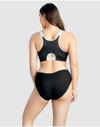 Parfait - Wave Wirefree Zip Front Sports Bra
