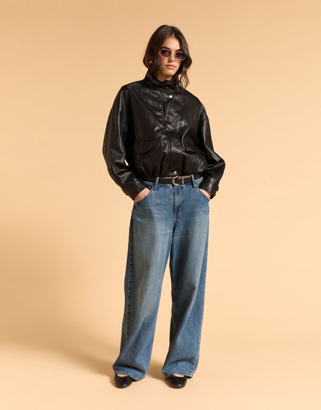 MVN - Soft Faux Leather Jacket