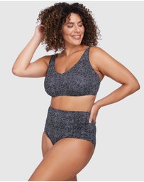 Artesands - Zig Zag Black Botticelli High Waist Swim Pant