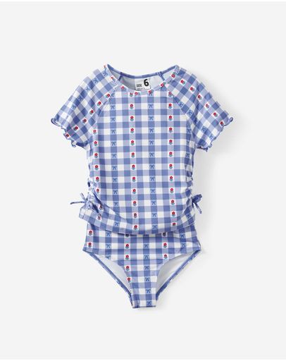 BLUE BONNETFLORAL GINGHAM