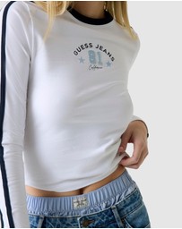 GUESS Jeans - GUESS JEANS Long Sleeve Start Baby Tee