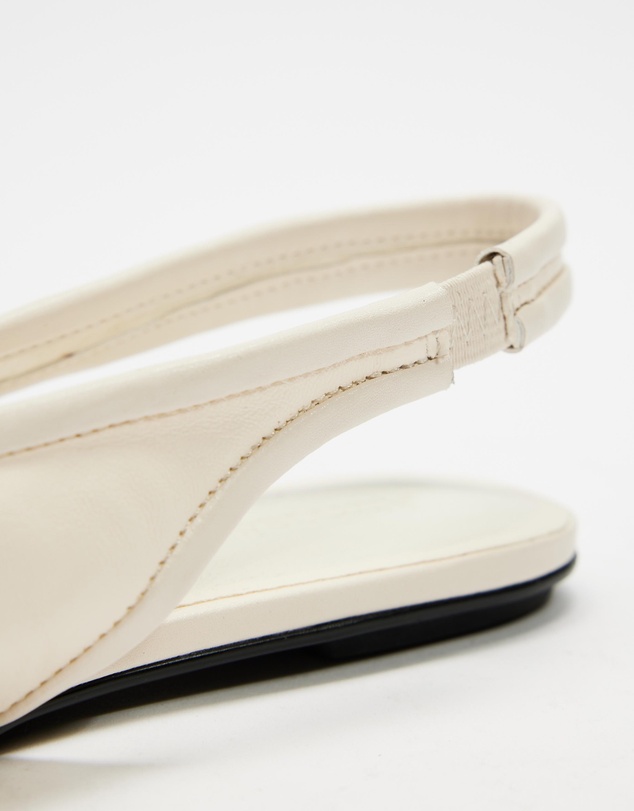 Atmos&Here - Marlowe Leather Sling Back Ballet Flats