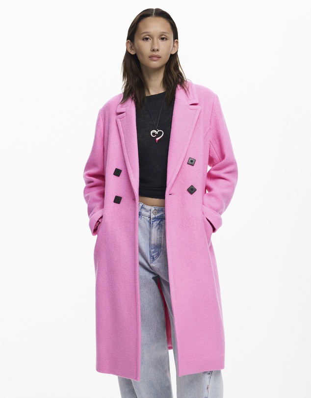 Desigual - Double-breasted Coat with buttons